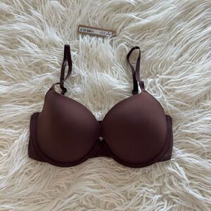 Skims Fits Everybody Push Up Demi Bra Cocoa Size 32D